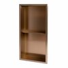 Alfi Brand 12" x 24" Brushed Copper PVD Stainless Steel Double Shelf Shower Niche ABNP1224-BC